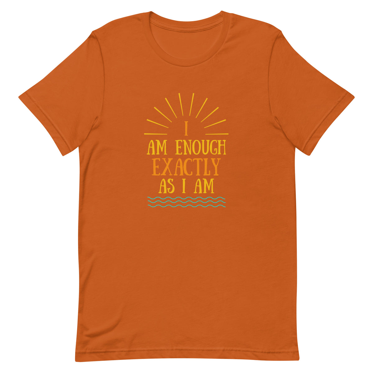 I AM ENOUGH VINTAGE Custom Inspirational Graphic T-Shirt for Women