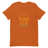 I AM ENOUGH VINTAGE Custom Inspirational Graphic T-Shirt for Women