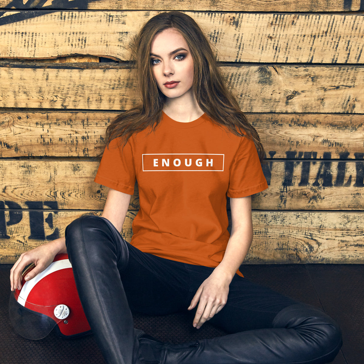 ENOUGH Affirmation Custom Graphic Positive Message T-Shirt for Women | I Am Enough Collection