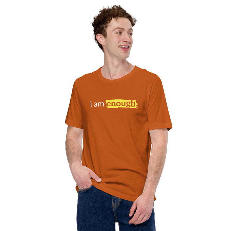 I AM ENOUGH ORIGINAL Mental Health Suicide Prevention T-Shirt for Men | I Am Enough Collection