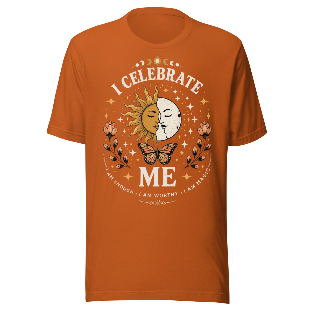 I CELEBRATE ME Unisex T-Shirt by I Am Enough | I Am Enough Collection