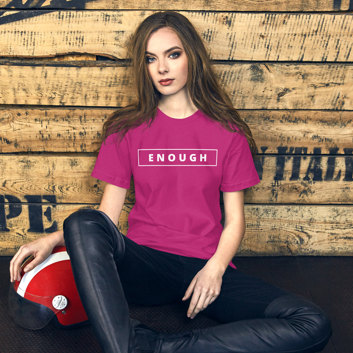 ENOUGH Affirmation Custom Graphic Positive Message T-Shirt for Women | I Am Enough Collection