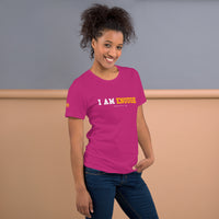 I AM ENOUGH STRONG Mental Health T-Shirt with Peace Sign for Women | I Am Enough Collection