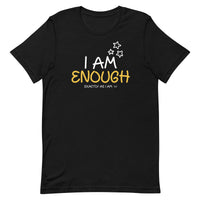 #iamenough motivational black graphic tee - 0