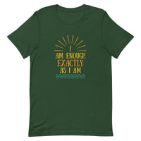 I AM ENOUGH VINTAGE Custom Inspirational Graphic T-Shirt for Women