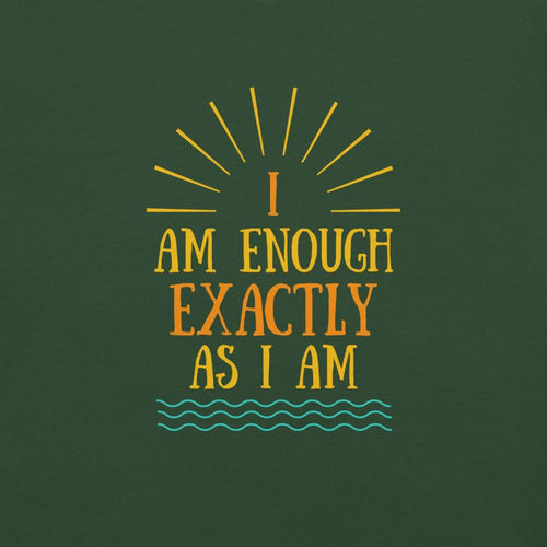 I AM ENOUGH VINTAGE Graphic T-Shirt for Women – Soft & Lightweight