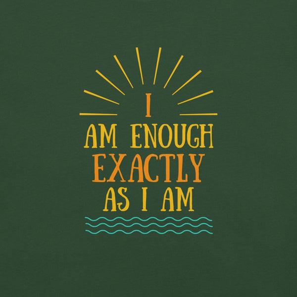 I AM ENOUGH VINTAGE Custom Inspirational Graphic T-Shirt for Women