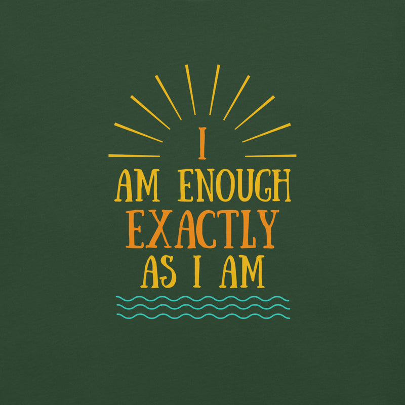 I AM ENOUGH VINTAGE Custom Inspirational Graphic T-Shirt for Women