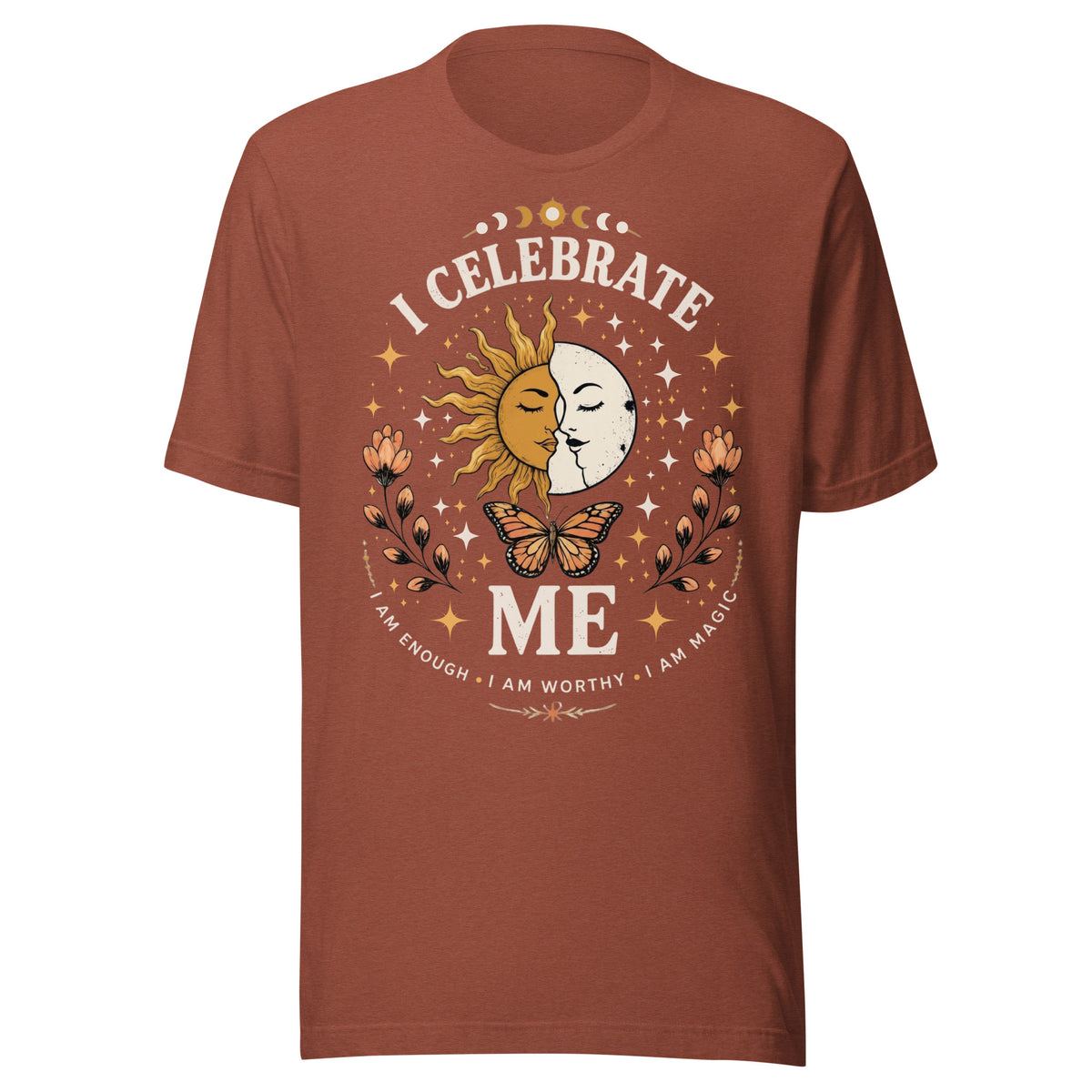I CELEBRATE ME Unisex T-Shirt by I Am Enough | I Am Enough Collection