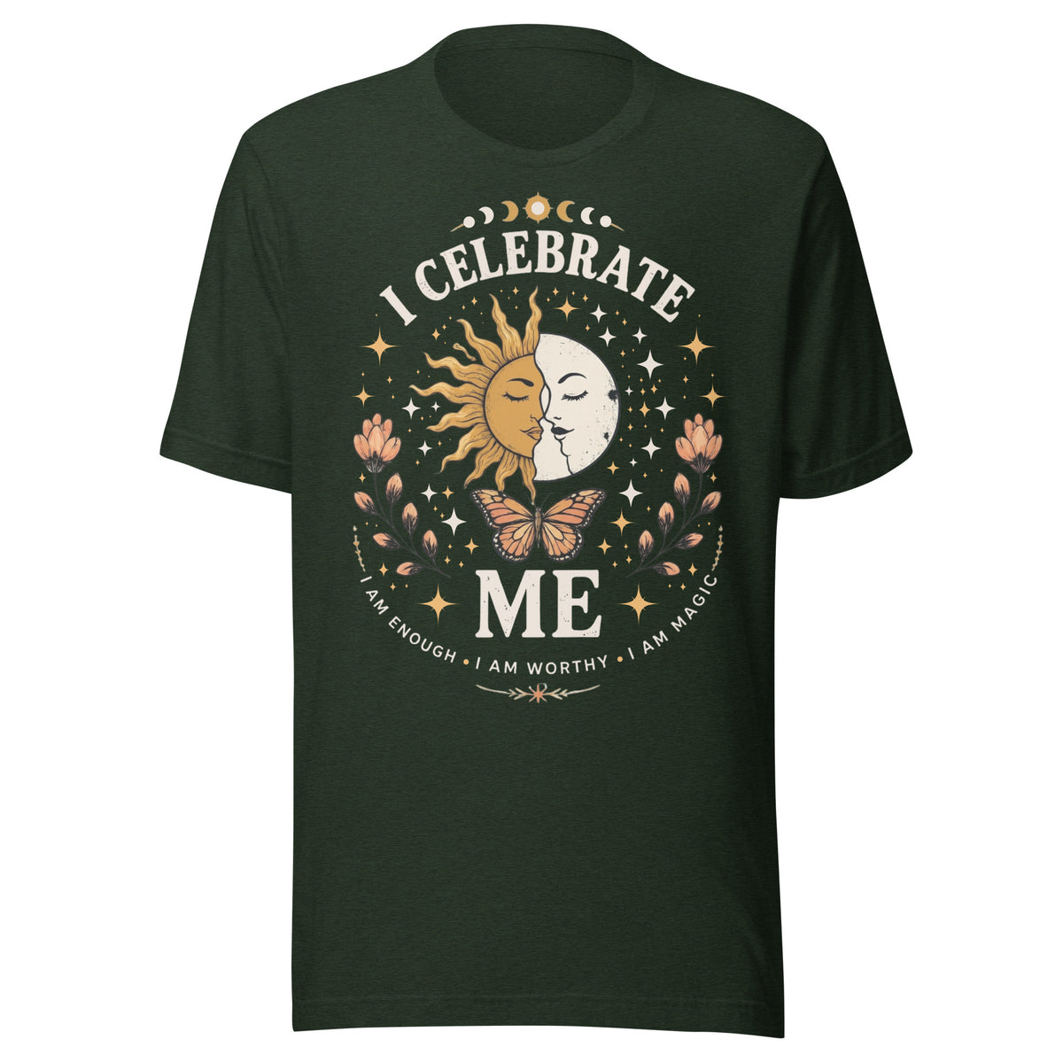 I CELEBRATE ME Unisex T-Shirt by I Am Enough | I Am Enough Collection