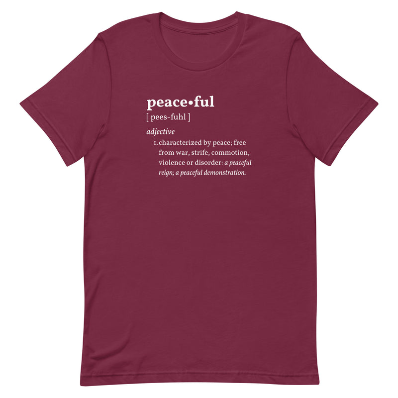 PEACEFUL Inspirational Mental Health T-Shirt for Women | I Am Enough Collection