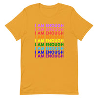 I AM ENOUGH PRIDE Mental Health Inspirational Custom Graphic T-Shirt | I Am Enough Collection