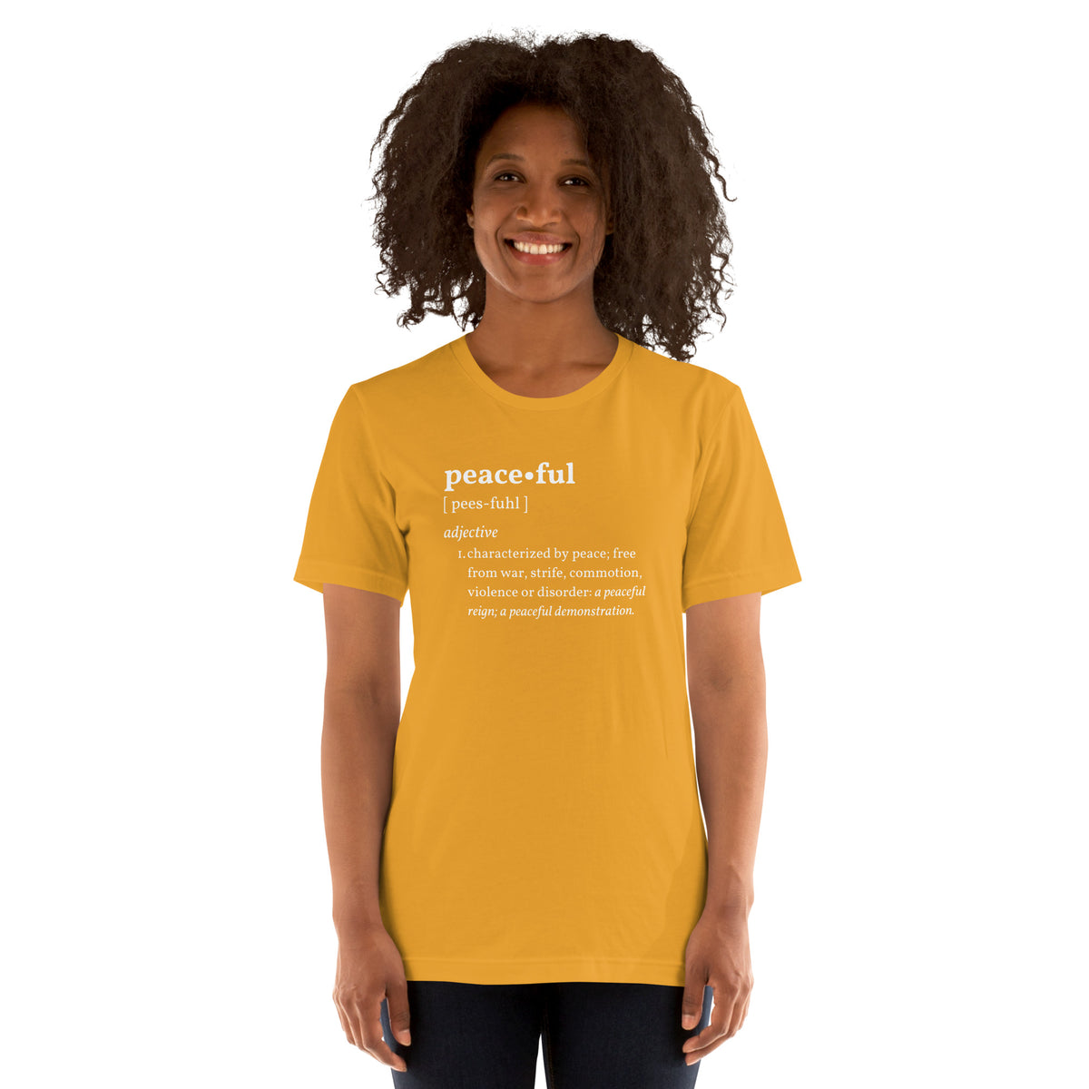 PEACEFUL Inspirational Motivational Mental Health T-Shirt for Women | I Am Enough Collection