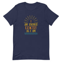 I AM ENOUGH VINTAGE Custom Inspirational Graphic T-Shirt for Women