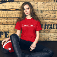 ENOUGH Affirmation Custom Graphic Positive Message T-Shirt for Women | I Am Enough Collection