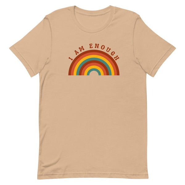 I AM ENOUGH RAINBOW Inspirational Affirmation T-Shirt for Men | I Am Enough Collection