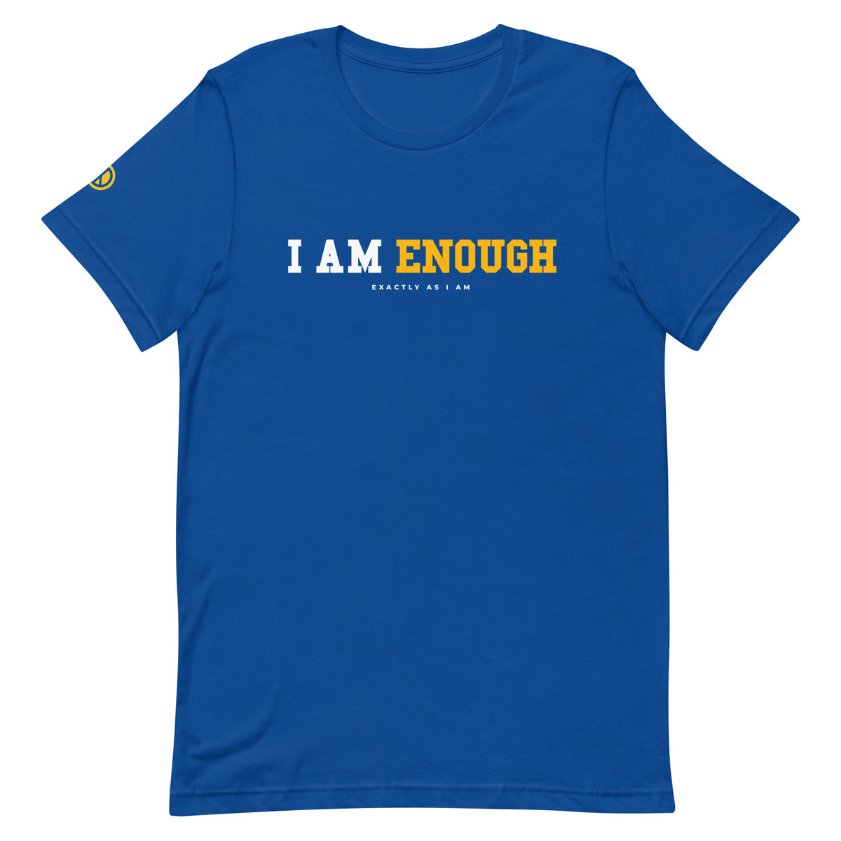 I AM ENOUGH STRONG Mental Health T-Shirt with Peace Sign for Women | I Am Enough Collection