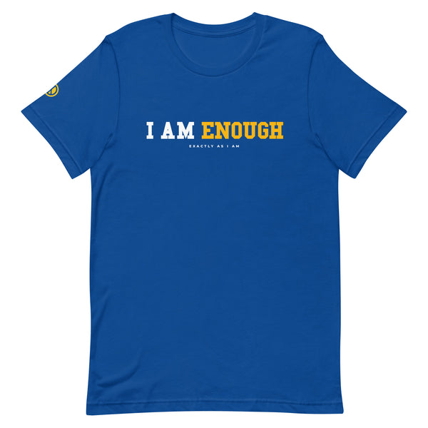 I AM ENOUGH STRONG Mental Health T-Shirt with Peace Sign for Women | I Am Enough Collection