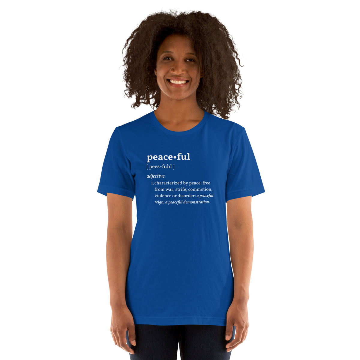 PEACEFUL Inspirational Motivational Mental Health T-Shirt for Women | I Am Enough Collection