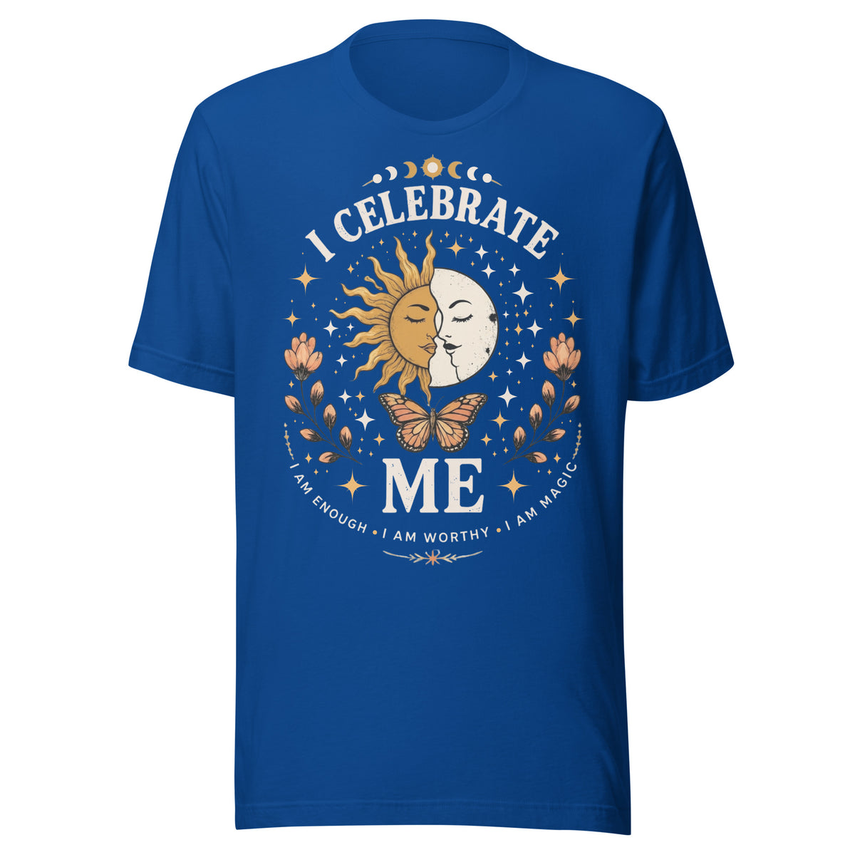 I CELEBRATE ME Unisex T-Shirt by I Am Enough | I Am Enough Collection
