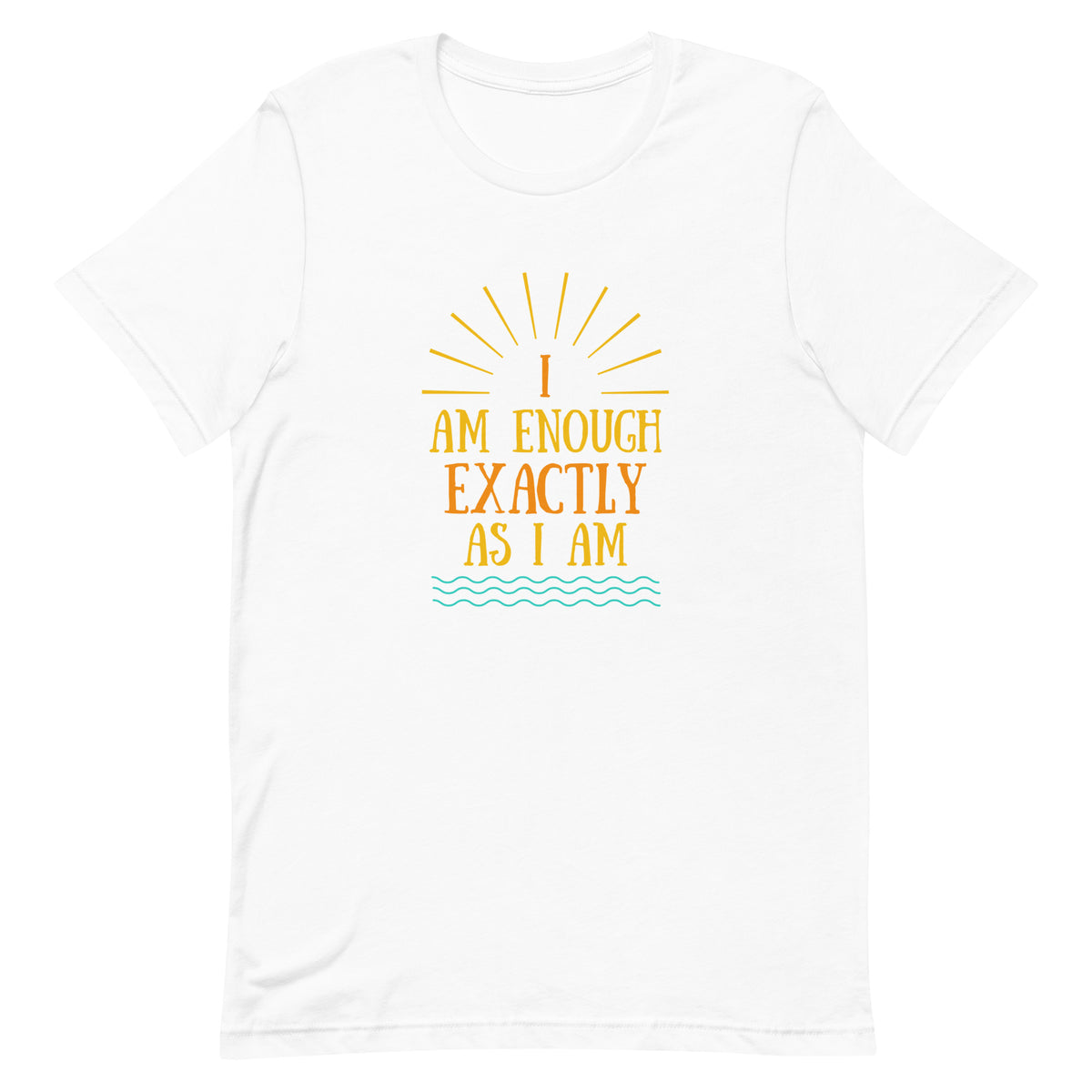 I AM ENOUGH VINTAGE Custom Inspirational Graphic T-Shirt for Women