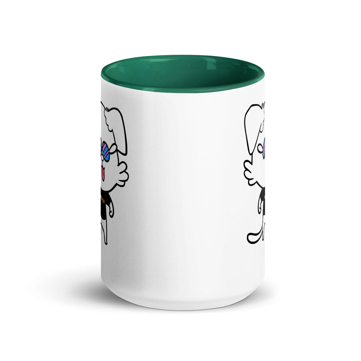 NOT THE LITTLE GUY - I AM ENOUGH Double Sided Large Mug with Color Inside | I Am Enough Collection