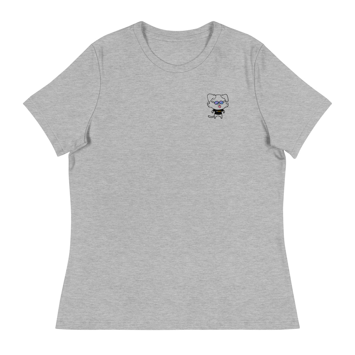 NOT THE LITTLE GUY Collection Mascot Mental Health Women's Relaxed T-Shirt | I Am Enough Collection