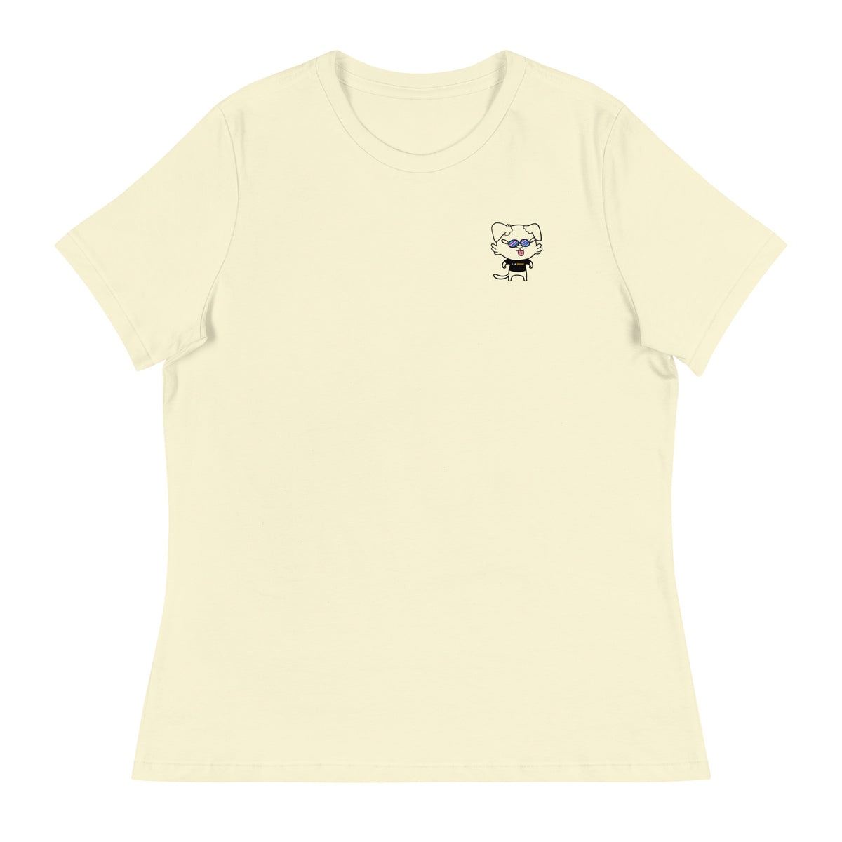 NOT THE LITTLE GUY Collection Mascot Mental Health Women's Relaxed T-Shirt | I Am Enough Collection