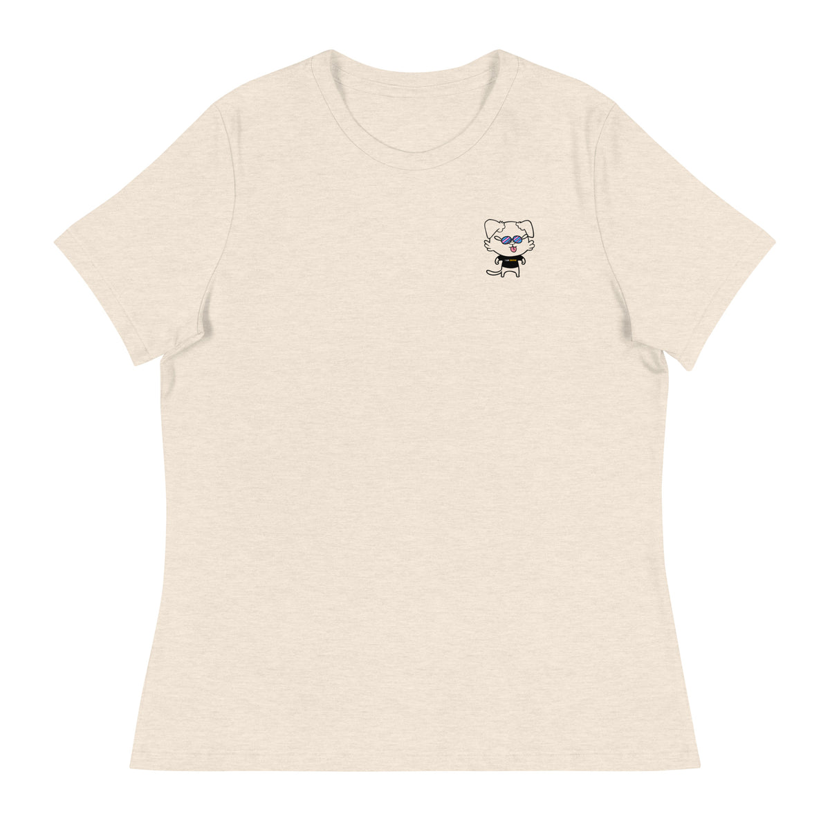 NOT THE LITTLE GUY Collection Mascot Mental Health Women's Relaxed T-Shirt | I Am Enough Collection