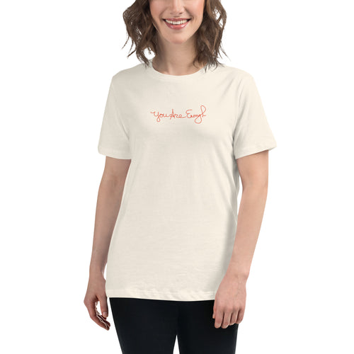 YOU ARE ENOUGH Cotton Inspirational T-Shirt for Women | I Am Enough Collection