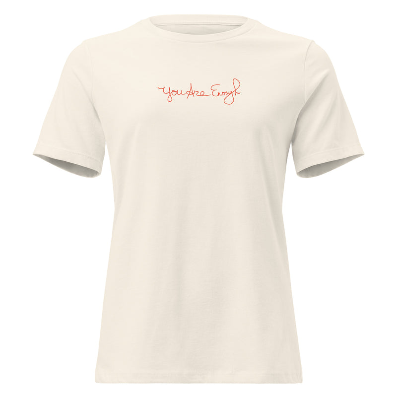 YOU ARE ENOUGH Cotton Inspirational T-Shirt for Women | I Am Enough Collection