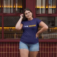 I AM ENOUGH STRONG - Women's Mental Health Inspirational Graphic T-Shirt | I Am Enough Collection