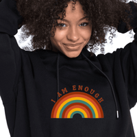 I AM ENOUGH RAINBOW - Motivational Hoodie for Women - 14