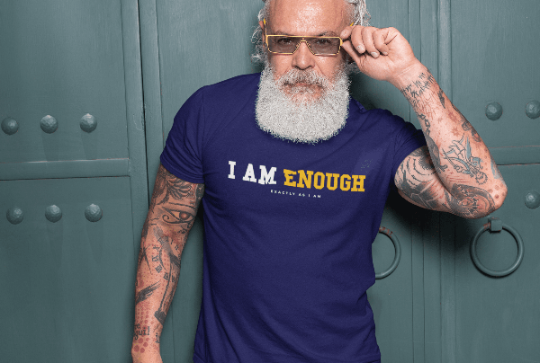 I AM ENOUGH STRONG - Mental Health T-Shirt for Men | I Am Enough Collection