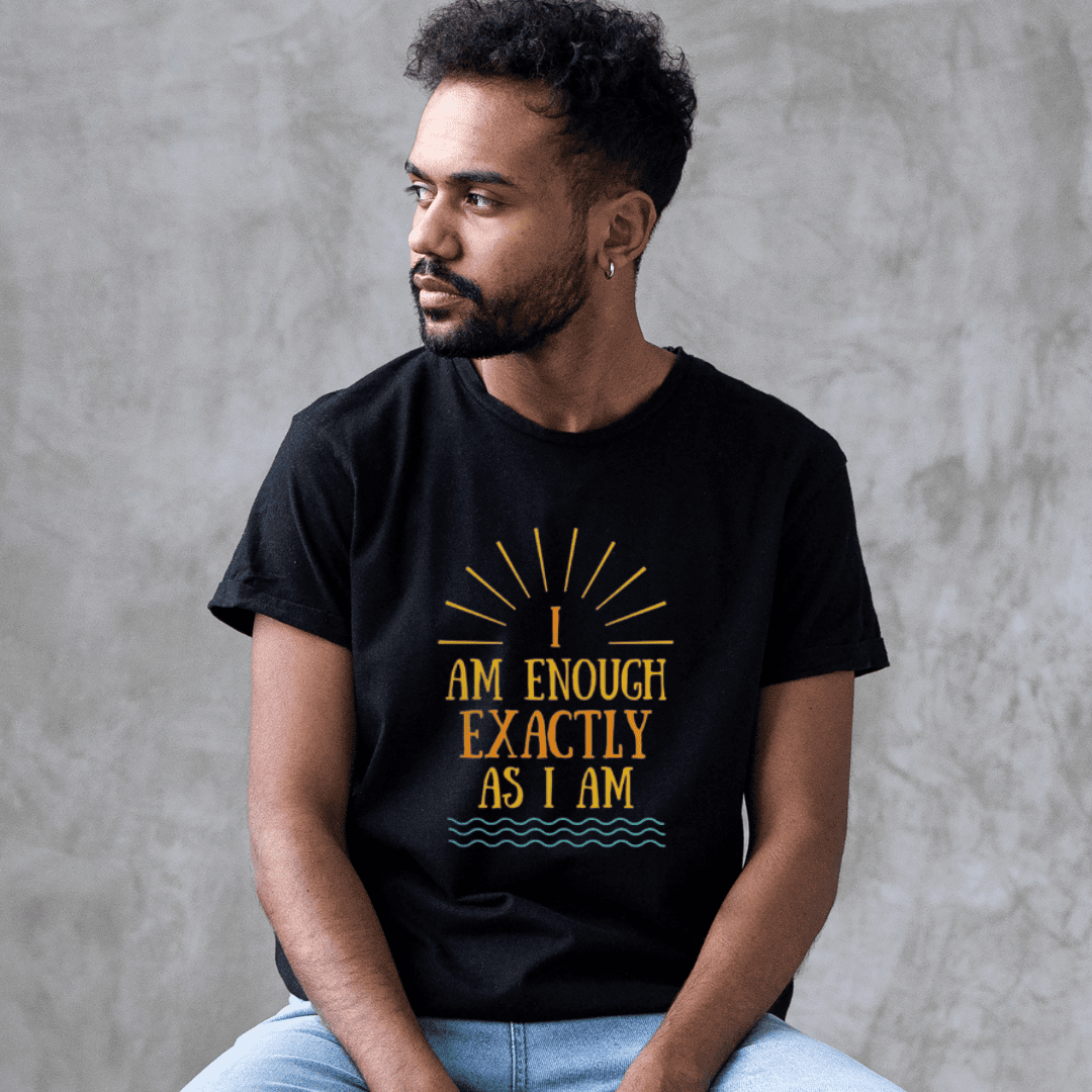 I AM ENOUGH VINTAGE - Custom Graphic Tee for Men | I Am Enough Collection