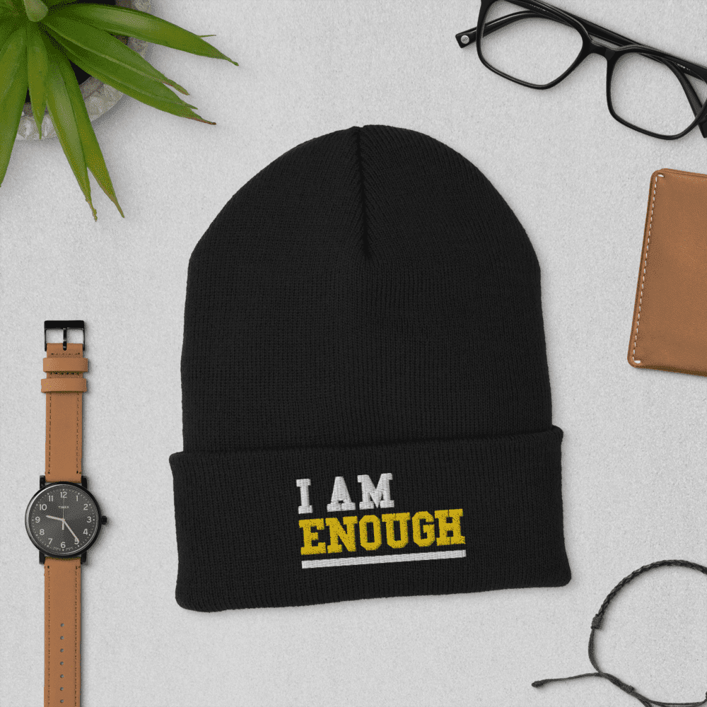 I AM ENOUGH STRONG - Embroidered Beanie - 0