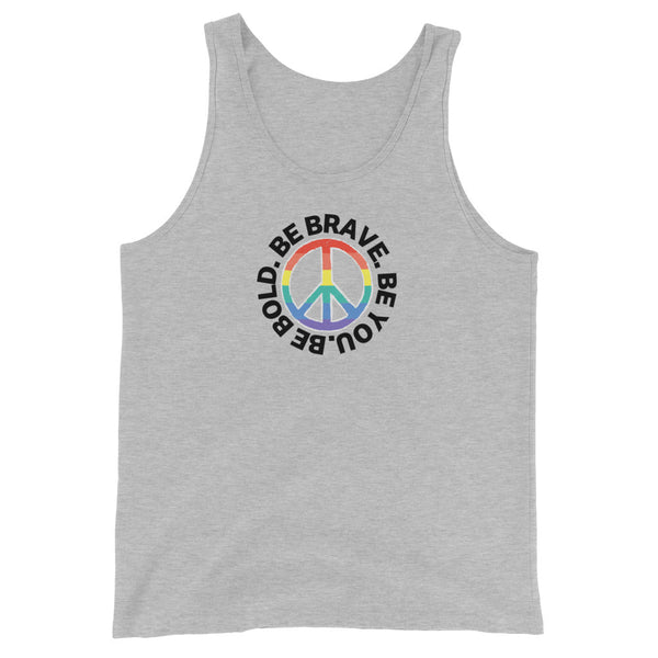 PEACE BE YOU with Peace Sign - Motivational Graphic Tank for Women | I Am Enough Collection