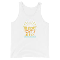 I AM ENOUGH EXACTLY AS I AM - Graphic Vintage Tank for Women | I Am Enough Collection