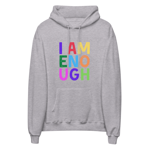 I AM ENOUGH COLOR BLOCK - Inspirational Hoodie for Men | I Am Enough Collection