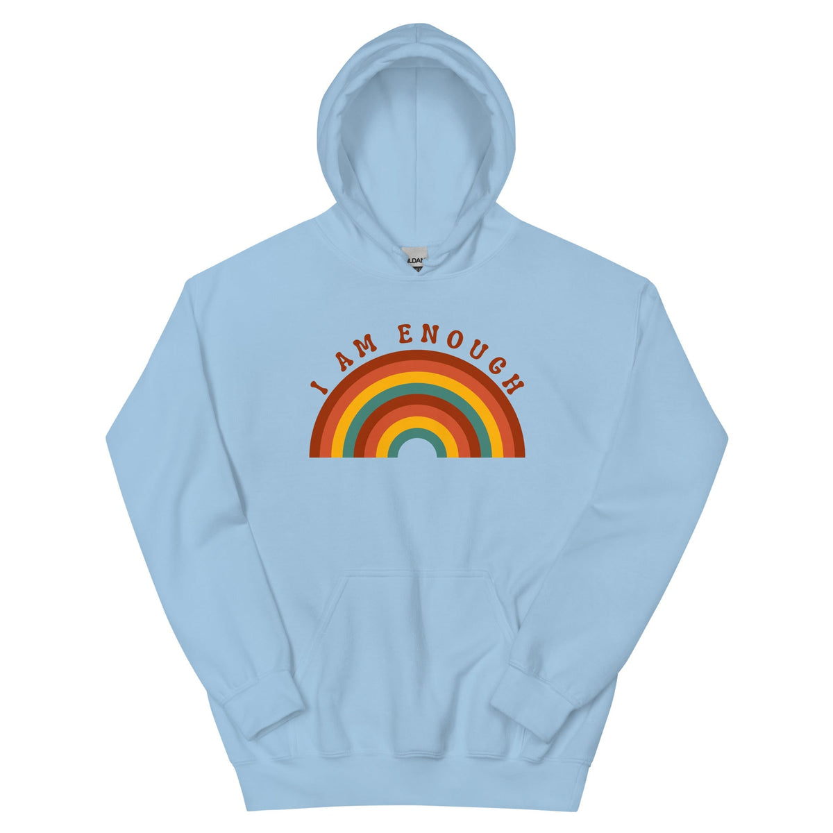 I AM ENOUGH RAINBOW - Motivational Hoodie for Men - 5