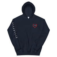 Navy I AM ENOUGH HEART - Affirmation Hoodie for Women