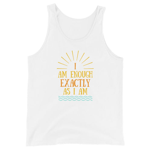 I AM ENOUGH VINTAGE - Inspirational Positivity Tank for Men | I Am Enough Collection