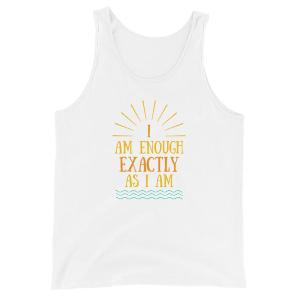 I AM ENOUGH VINTAGE - Inspirational Positivity Tank for Men | I Am Enough Collection