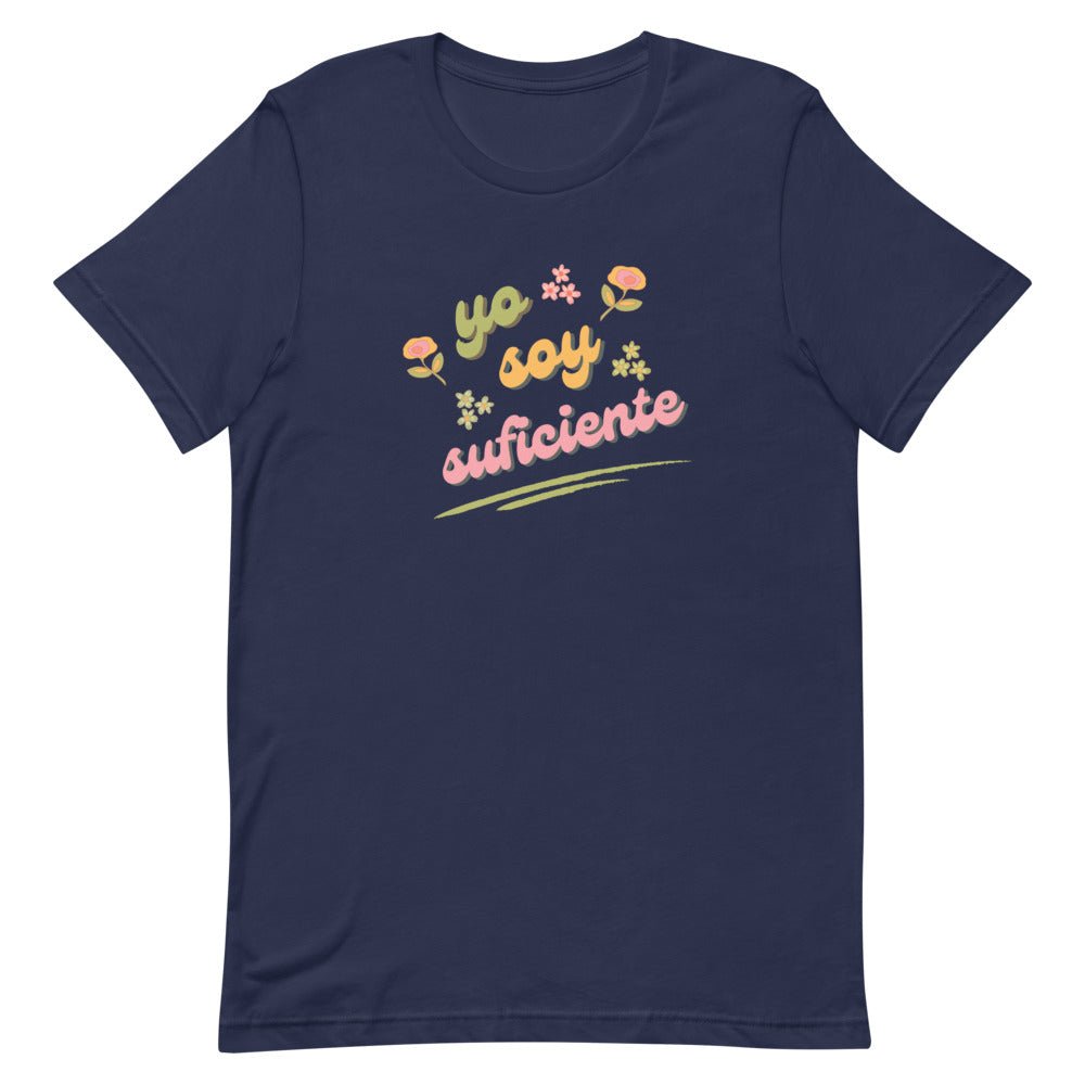 Navy YO SOY SUFICIENTE - Spanish Affirmation T-Shirt for Women