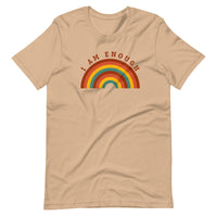 I AM ENOUGH RAINBOW - Inspirational Affirmation T-Shirt for Men | I Am Enough Collection