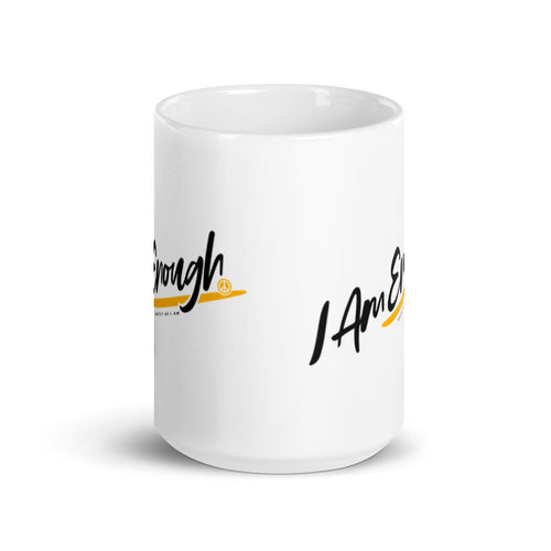 I AM ENOUGH EXACTLY AS I AM - 15oz Large Inspirational Mug | I Am Enough Collection
